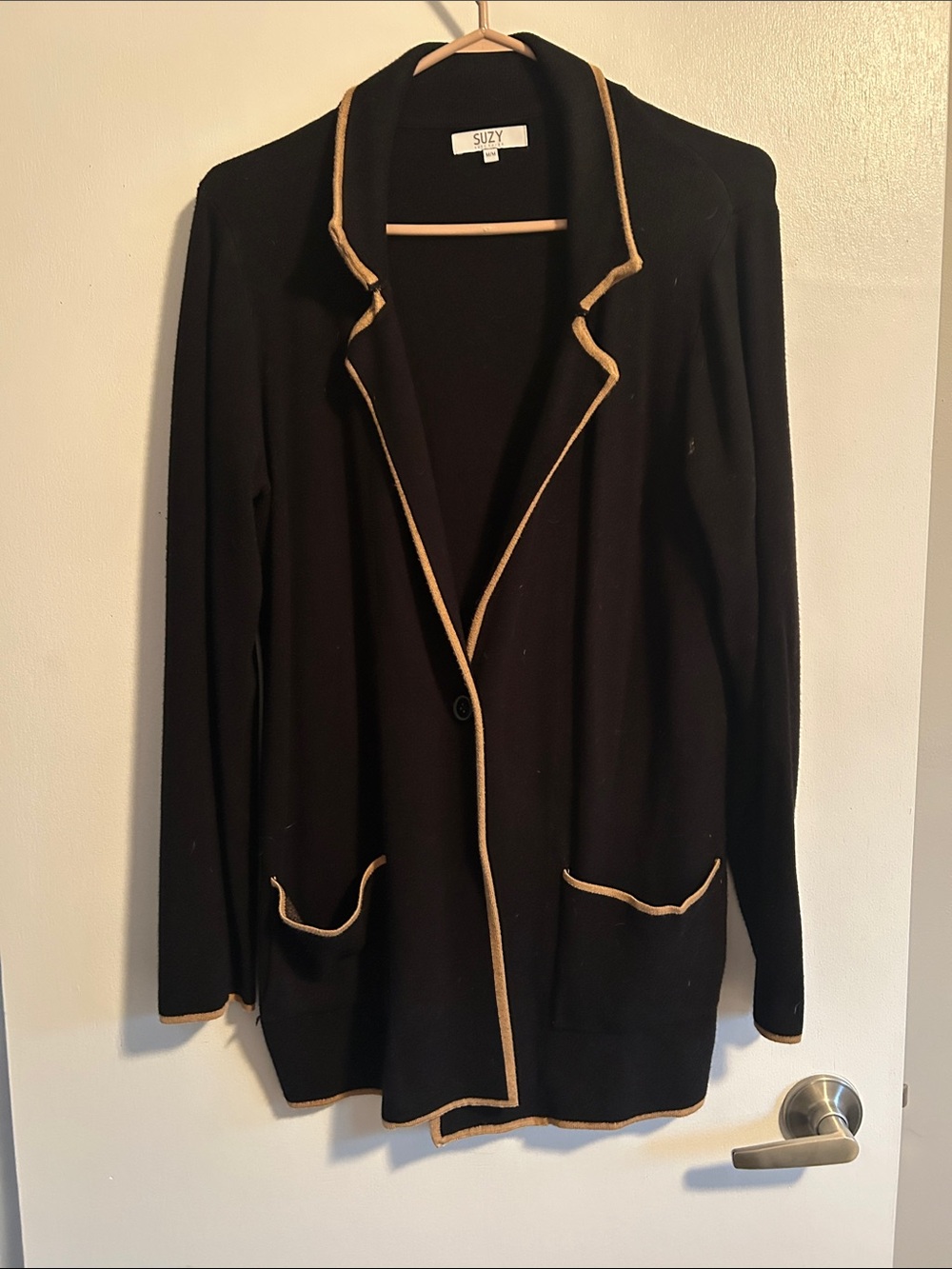 Soft sweater blazer